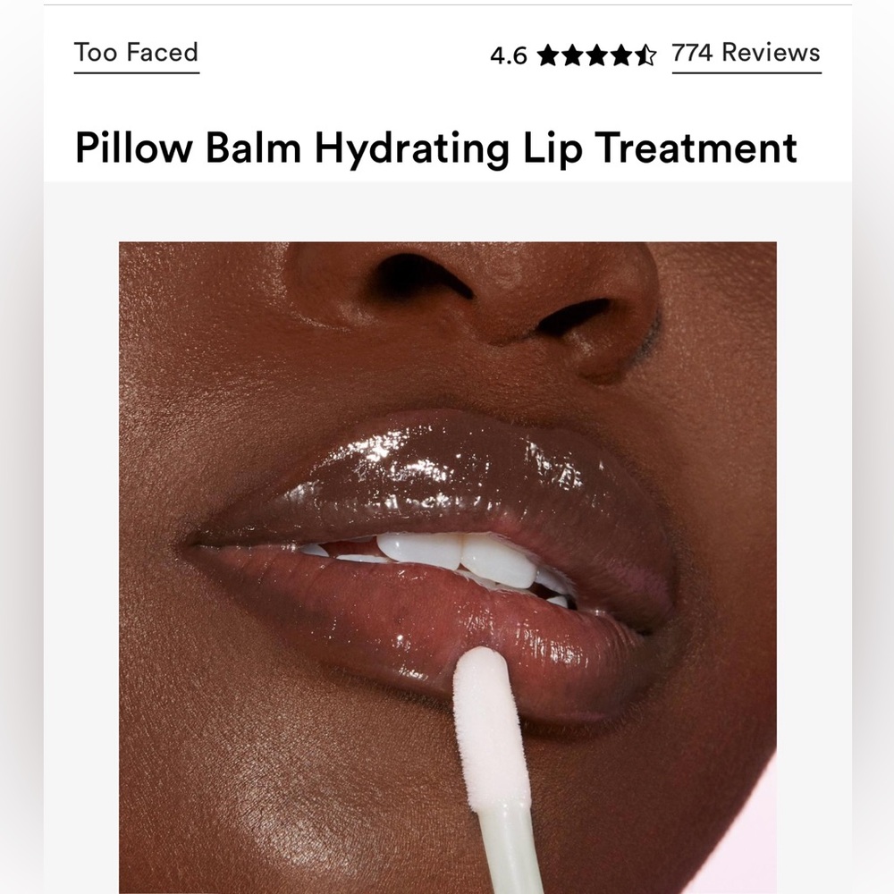 Too Faced Pillow Balm Lip Treatment in Shade Original - Picture 5 of 5
